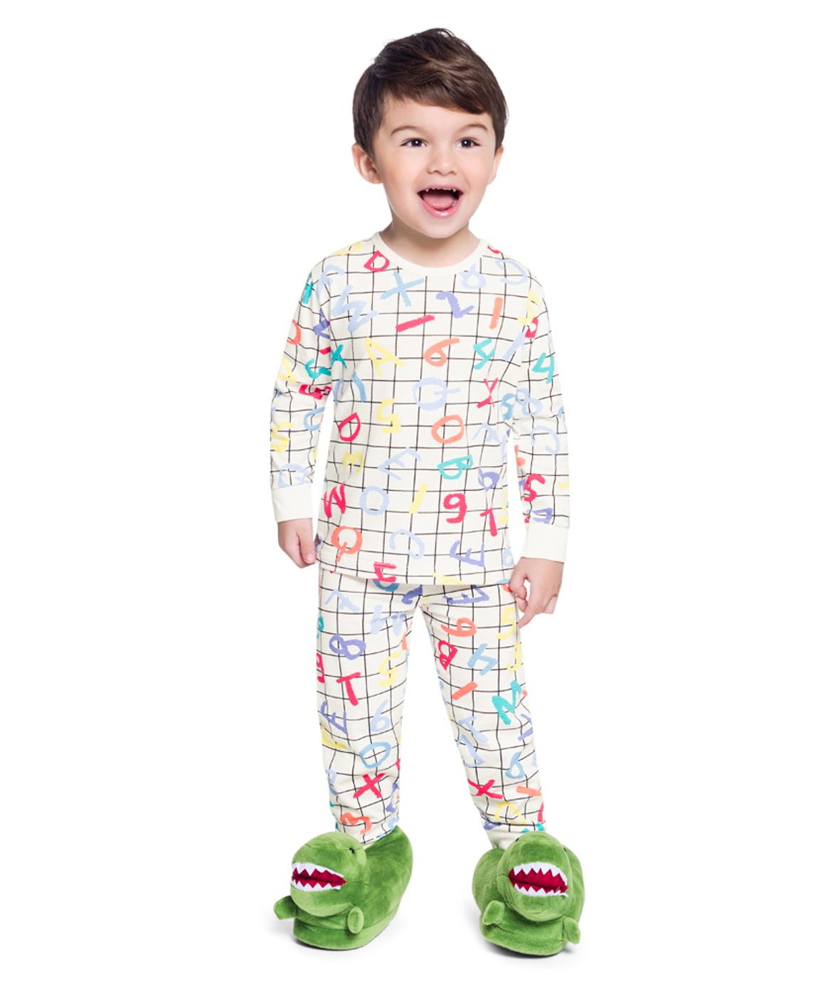 Pijama Infantil para Menino Bege com Estampa | Brandili - brandili