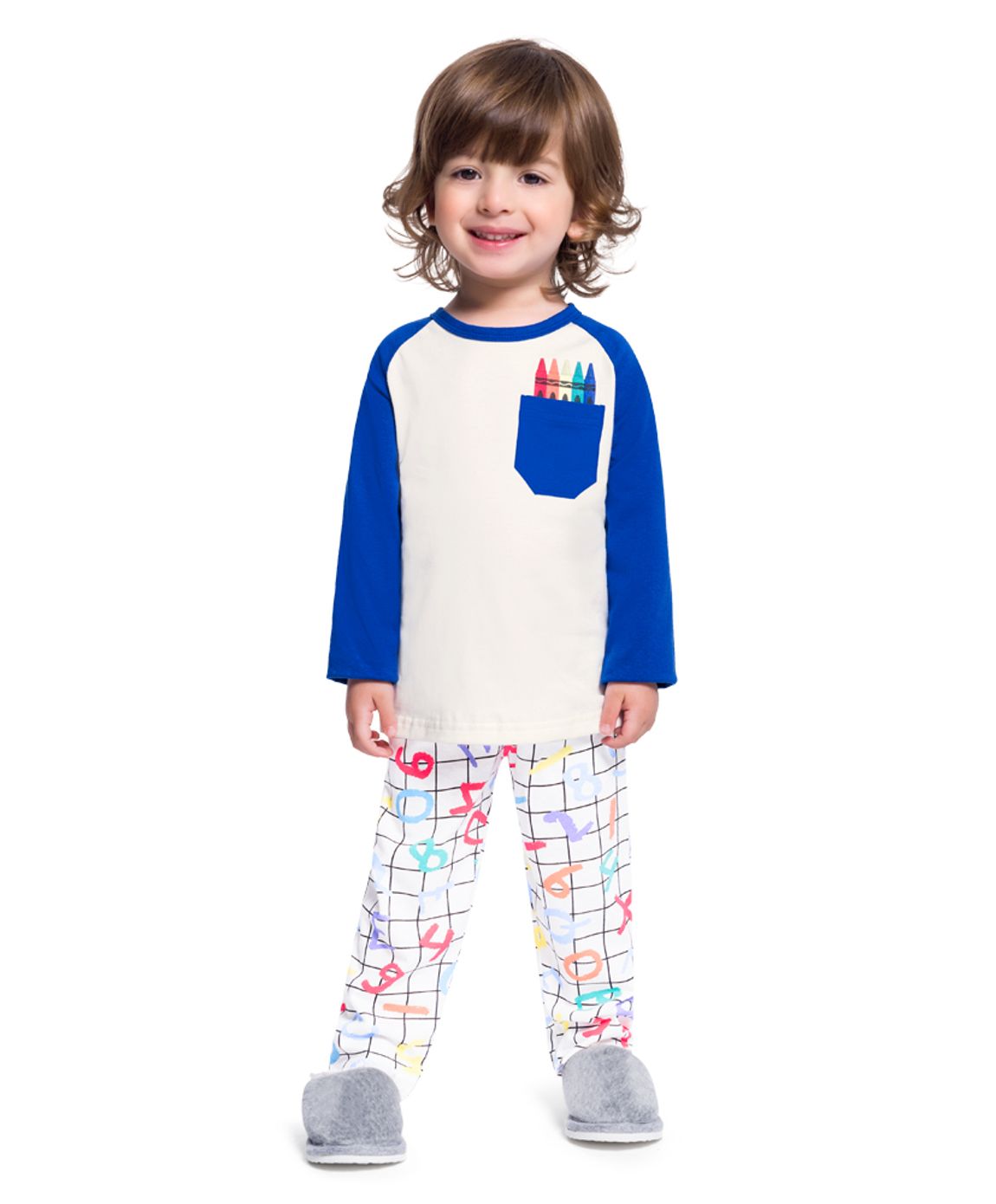 Pijama Infantil Inverno Masculino Brandili 04 a 10 Anos em Promoção |  Ofertas na Americanas