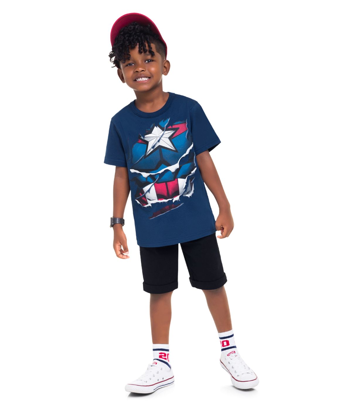 camiseta infantil vingadores