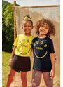 Camiseta-Infantil-Para-Meninos-E-Meninas-De-Malha-Com-Estampa-Good-Vibes-Brandili
