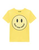Camiseta-Infantil-Para-Meninos-E-Meninas-De-Malha-Com-Estampa-De-Smile-Motivacional-Brandili