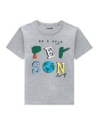 Camiseta-Infantil-Para-Meninos-E-Meninas-De-Malha-Com-Estampa-Sustentavel-Brandili