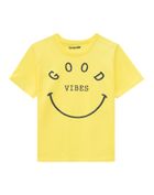 Camiseta-Infantil-Para-Meninos-E-Meninas-De-Malha-Com-Estampa-Good-Vibes-Brandili