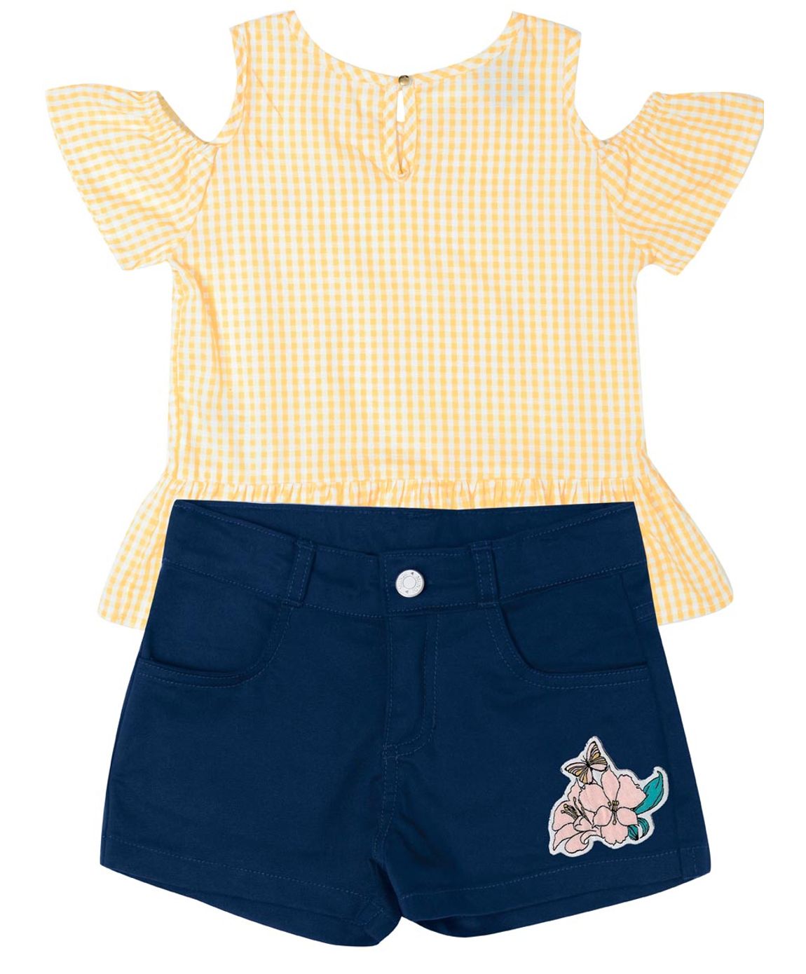 Conjunto longo infantil xadrez vichy multicor, Carter's