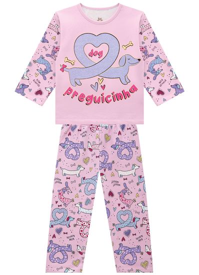 Pijama infantil menina de cachorrinho Brandili - 1