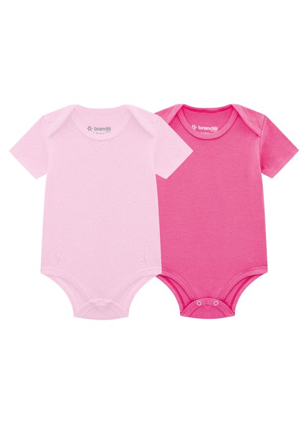 Kit de bodies bebê unissex com cor lisa Brandili Baby - RN