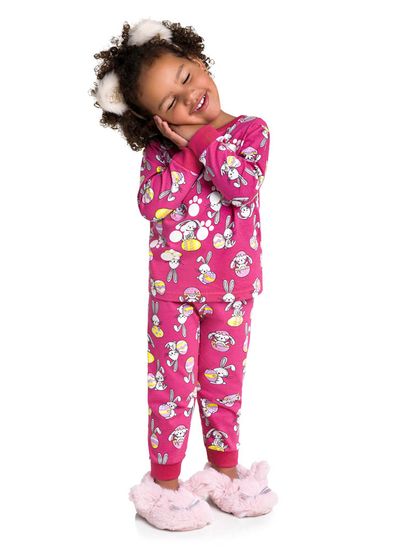 Pijama-infantil-unissex-com-estampa-de-coelhinhos-que-brilha-no-escuro-Brandili