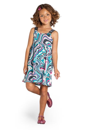 Vestido infantil menina abstrato Brandili - 6