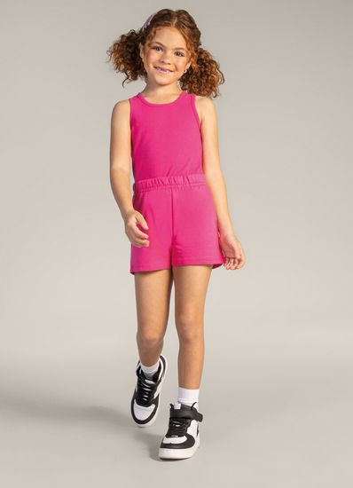 Shorts infantil menina em moletinho Brandili Shorts básico infantil menina em moletinho Brandili - 14