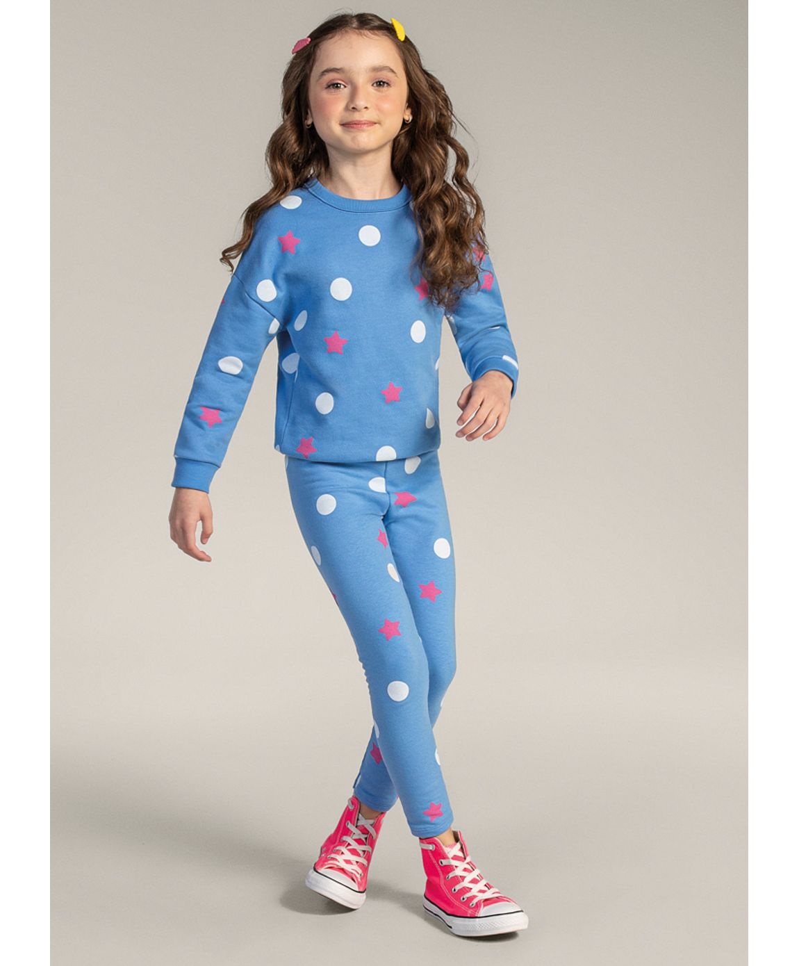 Calça Legging Infantil Menina em Molecotton Básica