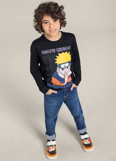 Camiseta-infantil-unissex-Naruto-Brandili