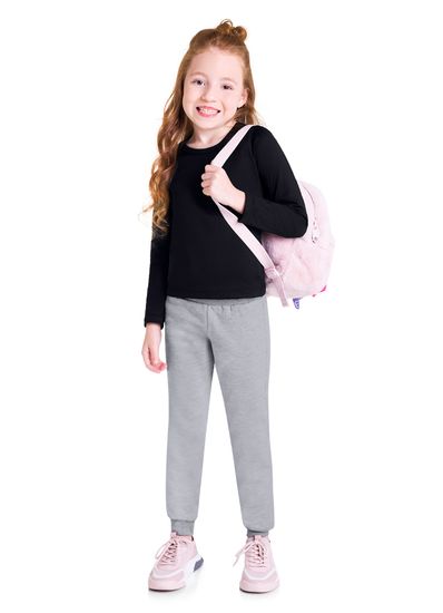 Calca-jogger-basica-infantil-menina-em-moletom-Brandili