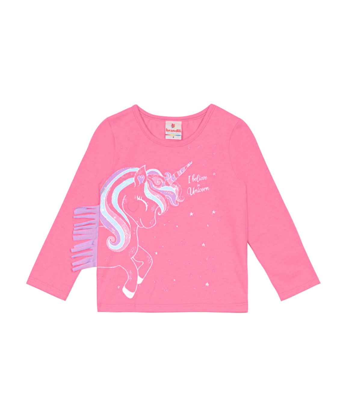 Camiseta Infantil Brandili Sakura Rosa - Compre Agora