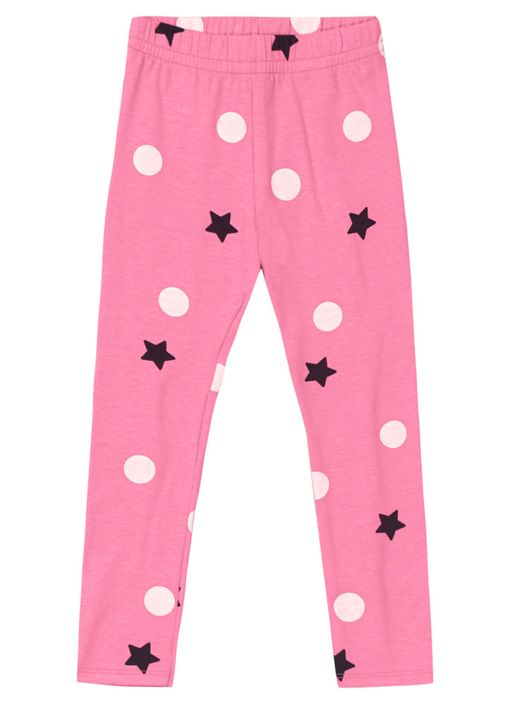 Calça legging infantil menina em cotton Brandili Brandili