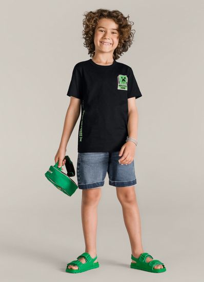 Camiseta Minecraft infantil menino Brandili - 12