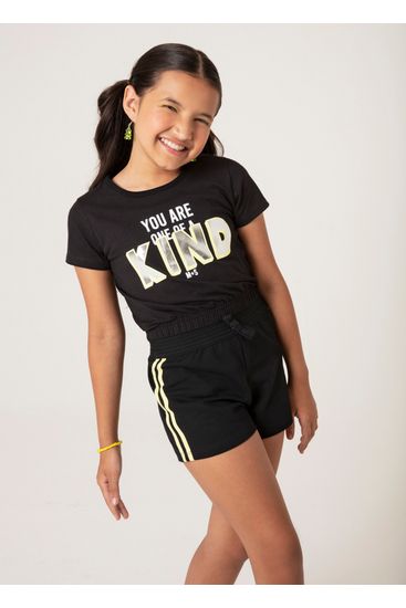 Blusa cropped Mari Santos infantil menina Brandili - 10