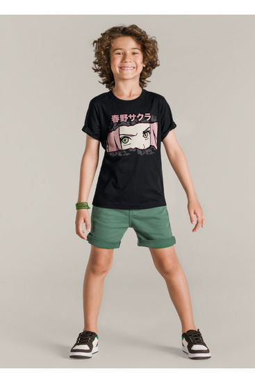 Camiseta Naruto infantil menino Brandili - 6