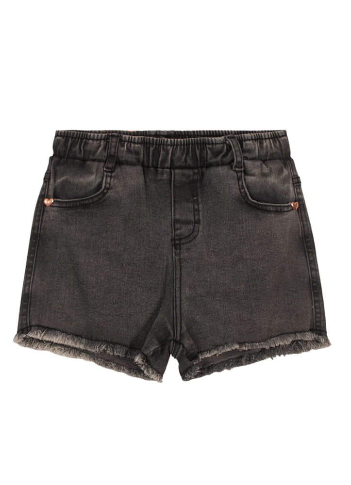 Shorts jeans infantil menina Brandili