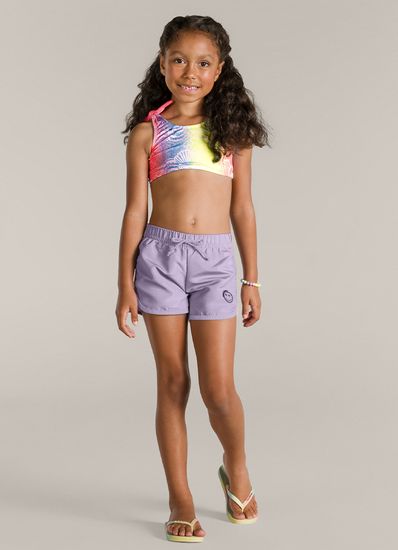 Shorts em microfibra infantil menina Brandili - 1