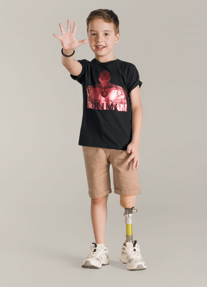 Camiseta estampada Infantil menino Licenciados Brandili