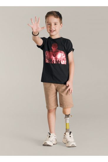 Camiseta estampada Infantil menino Licenciados Brandili - 4