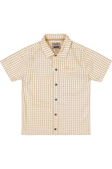 Camisa em Tafetá infantil menino Mundi - 6