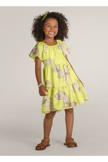 Vestido em Crepe Texturizado infantil menina Brandili - 8