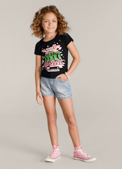 Blusa Minecraft infantil menina Brandili - 6