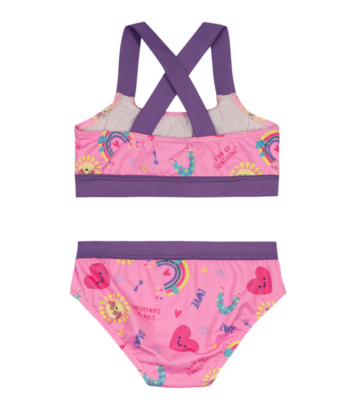 Maiô em malha UV infantil menina Brandili - Brandili