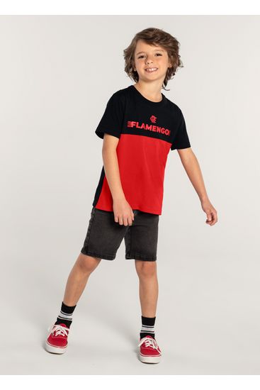 Camiseta Unissex Flamengo em malha Infantil Brandili - 10
