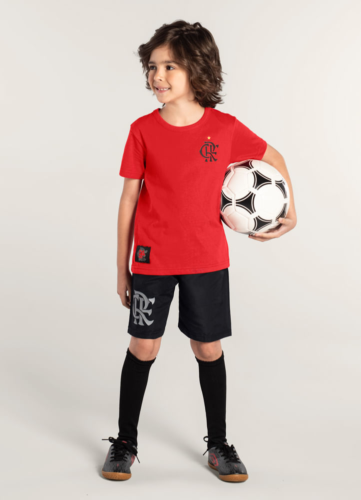 Conjunto Flamengo infantil menino Brandili