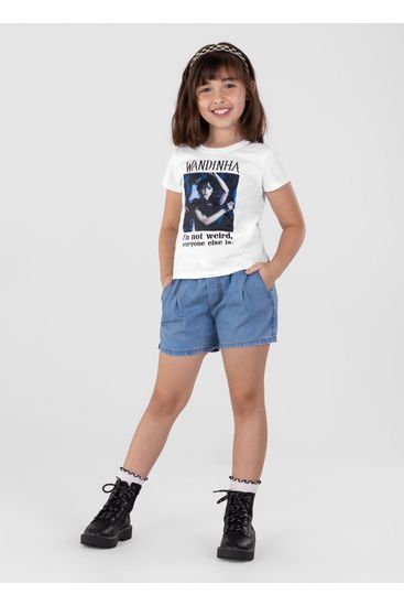 Blusa de malha Wandinha Infantil menina Brandili - 8