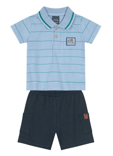 Conjunto polo infantil menino Mundi - G