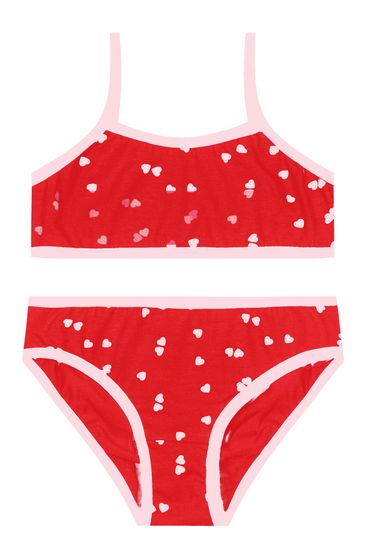 Conjunto Top E Calcinha Infantil Menina Em Cotton Brandili - M