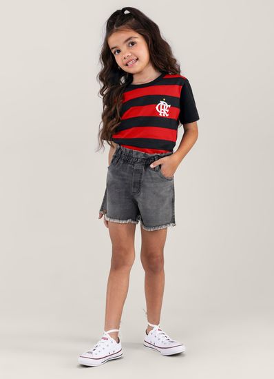 Camiseta Unissex Flamengo em malha Infantil Brandili - 16