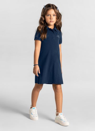 Vestido polo infantil menina Mundi - 4