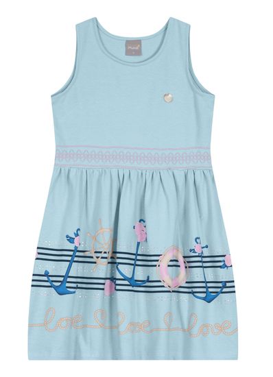 Vestido Infantil em cotton crepe Mundi - 10