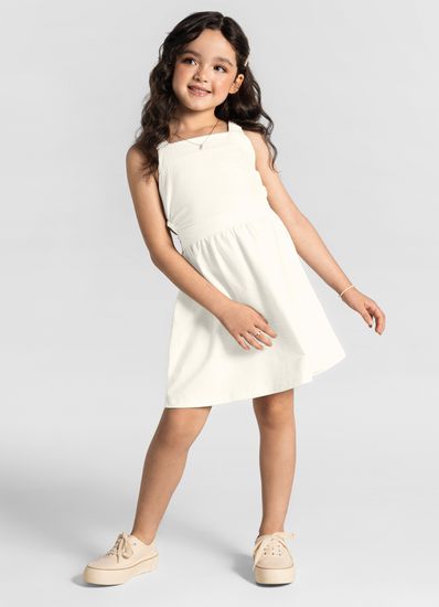 Vestido Infantil em cotton poá Mundi - 10