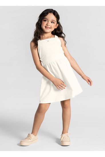 Vestido Infantil em cotton poá Mundi - 4