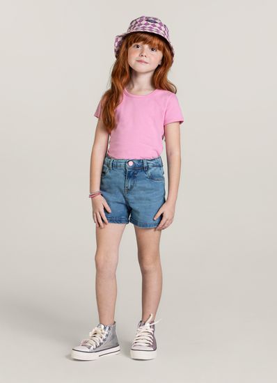 Shorts jeans infantil menina Brandili - 10