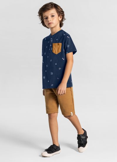 Camiseta infantil menino em malha Mundi - 10