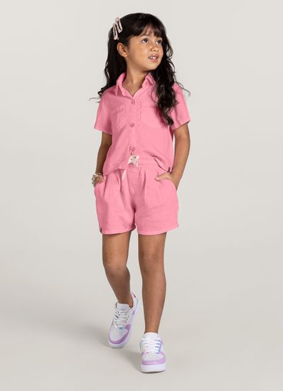 Camisa cropped infantil menina Brandili - 10