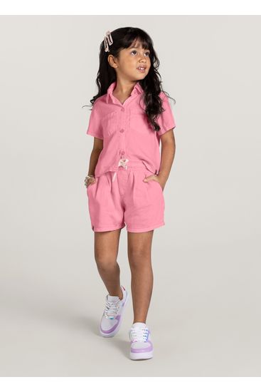 Camisa cropped infantil menina Brandili - 4