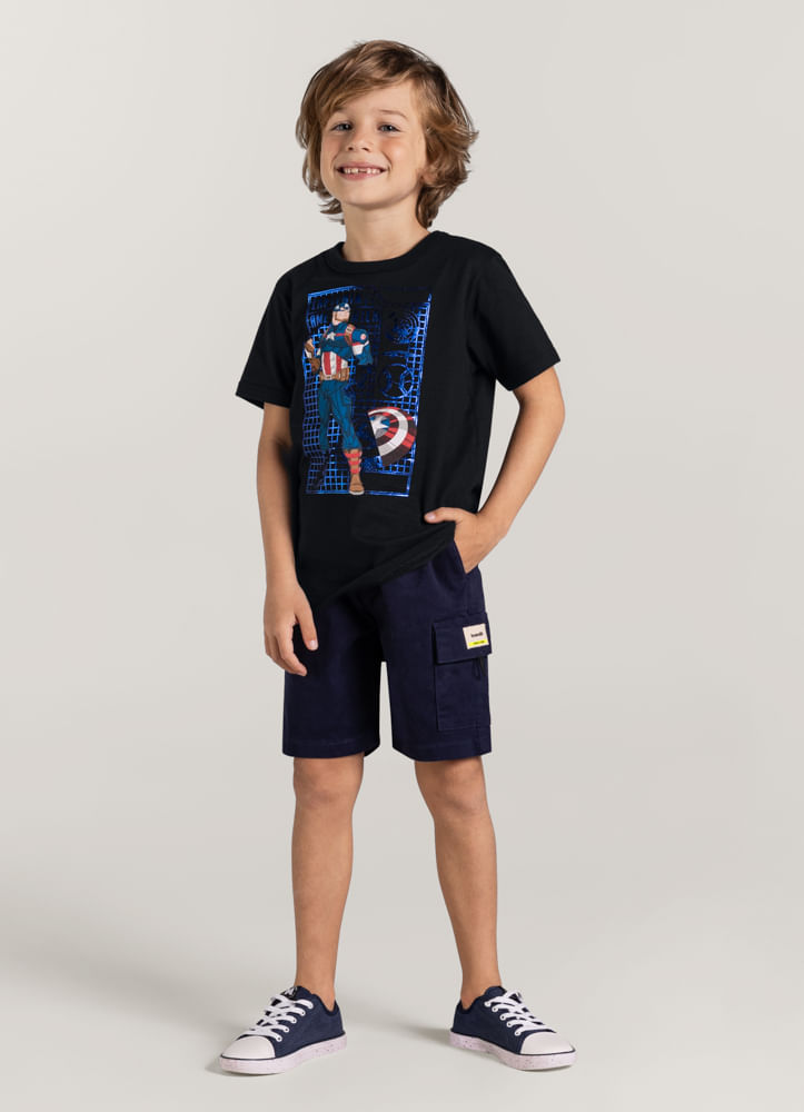 Camiseta estampada Infantil menino com Brandili