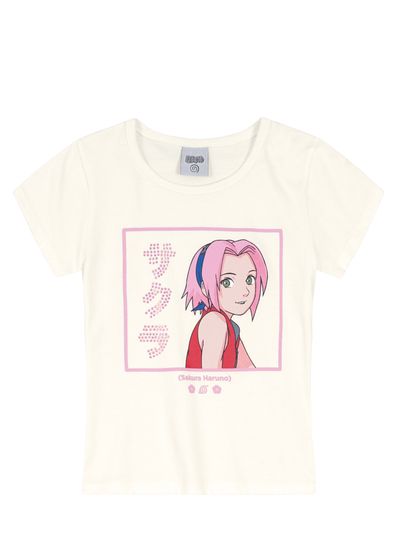 Blusa Naruto infantil menina Brandili - 10