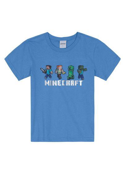 Camiseta Minecraft infantil unissex Brandili - 10