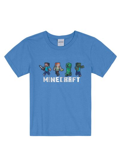 Camiseta Minecraft infantil unissex Brandili - 12