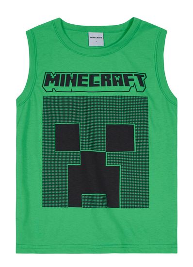 Camiseta Regata Minecraft infantil menino Brandili - 10