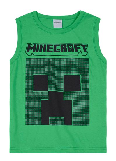 Camiseta Regata Minecraft infantil menino Brandili - 6