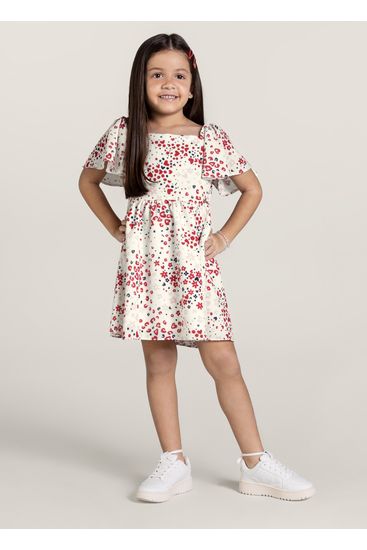 Vestido estampado infantil menina Brandili - 10